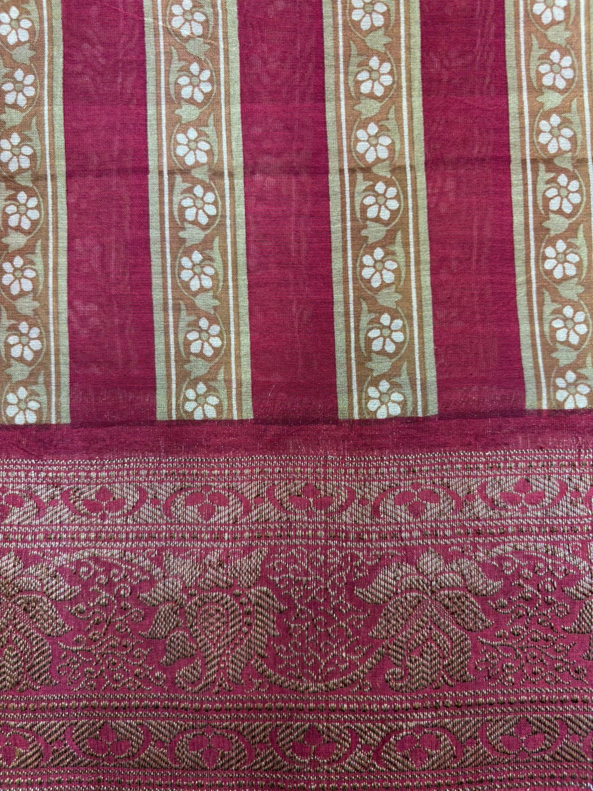PURE MAHESHWARI SUITS WITH ANTIQUE ZARI BORDER