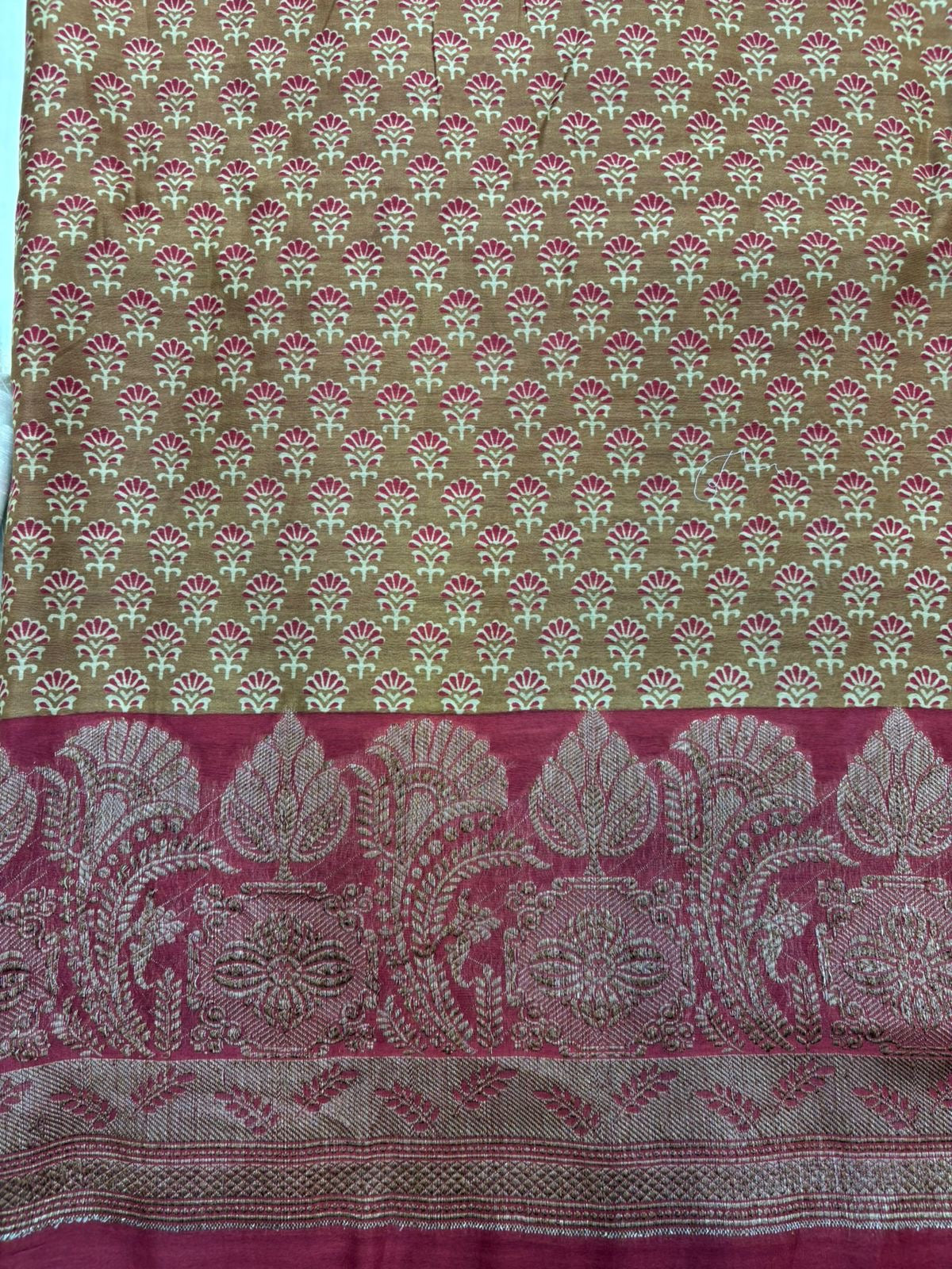 PURE MAHESHWARI SUITS WITH ANTIQUE ZARI BORDER