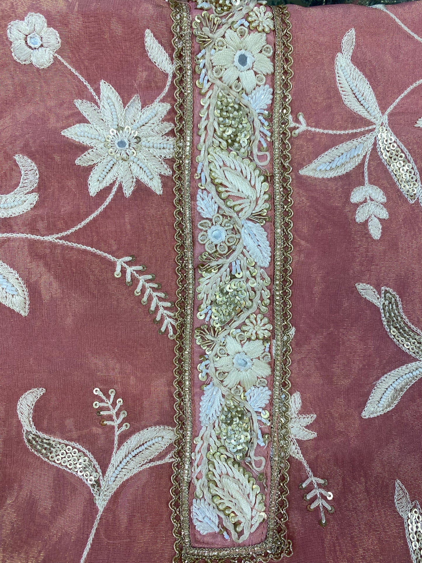 Tissue Thread Embroidered suit