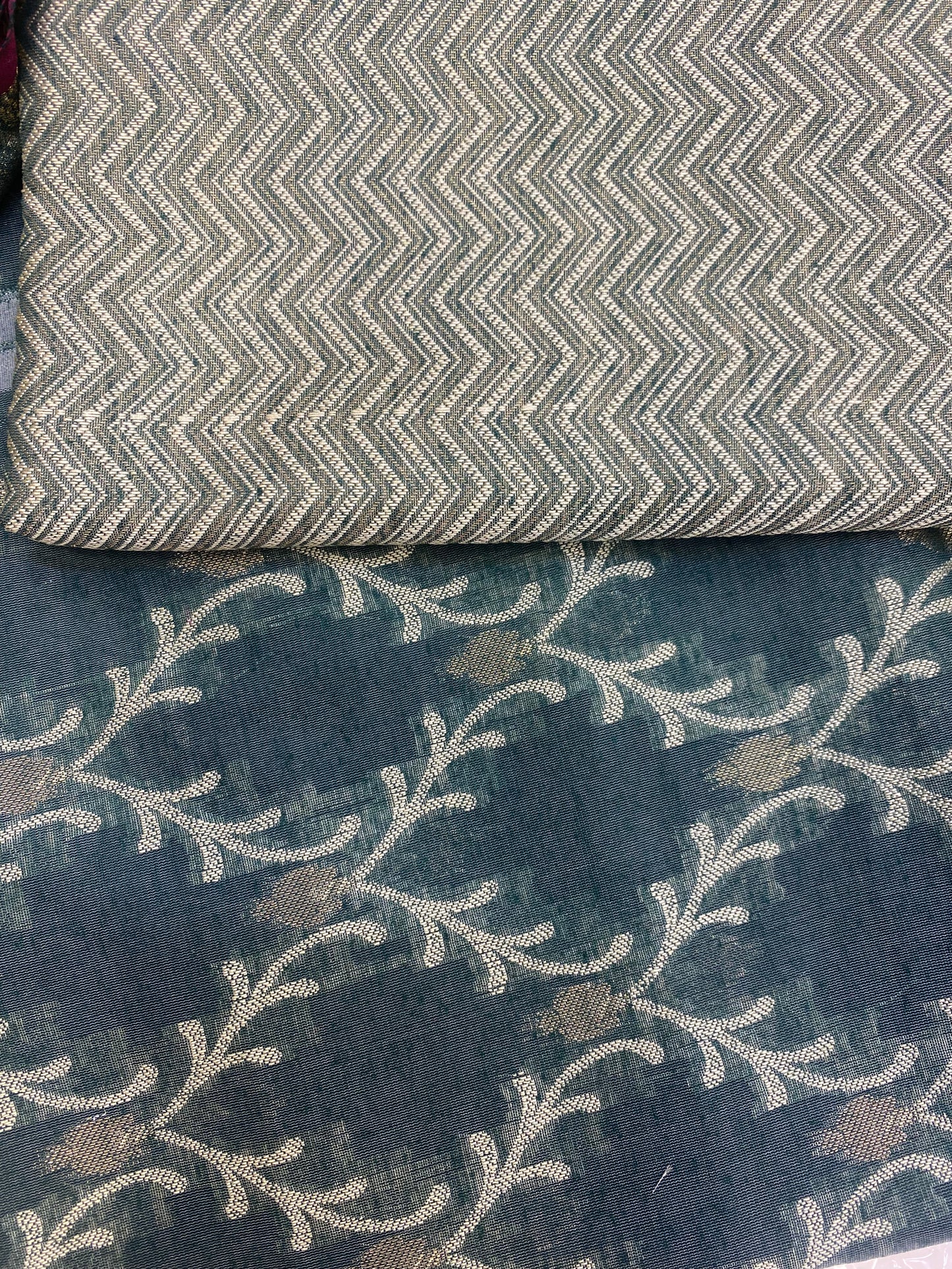 Maheshwari suits with Zigzag Print Lower