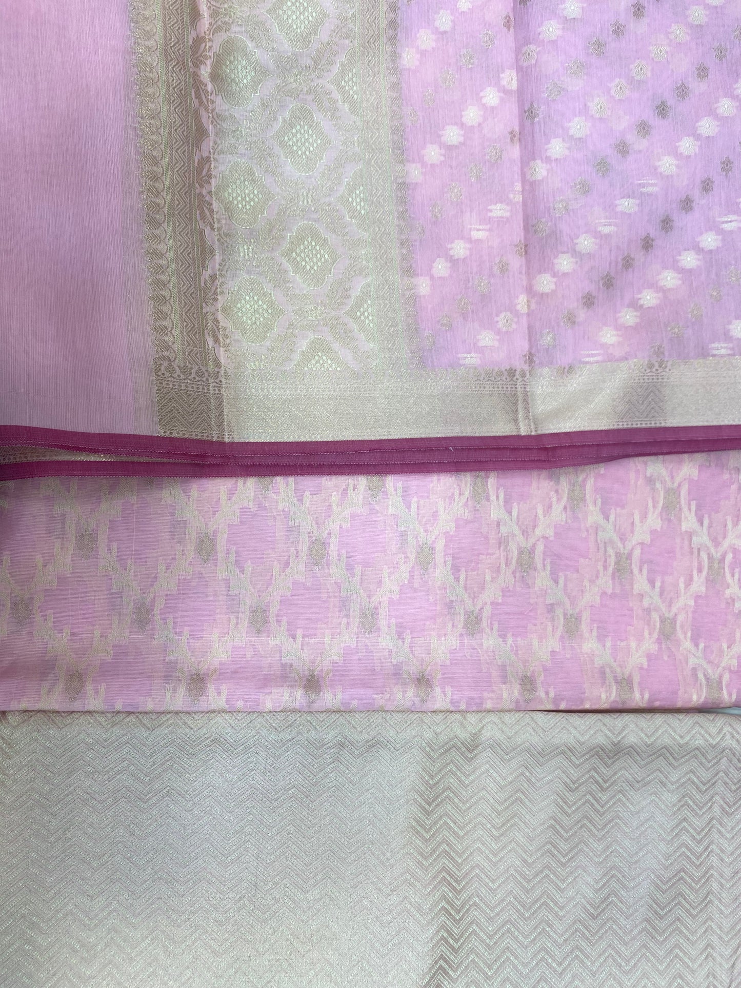 Maheshwari suits with Zigzag Print Lower