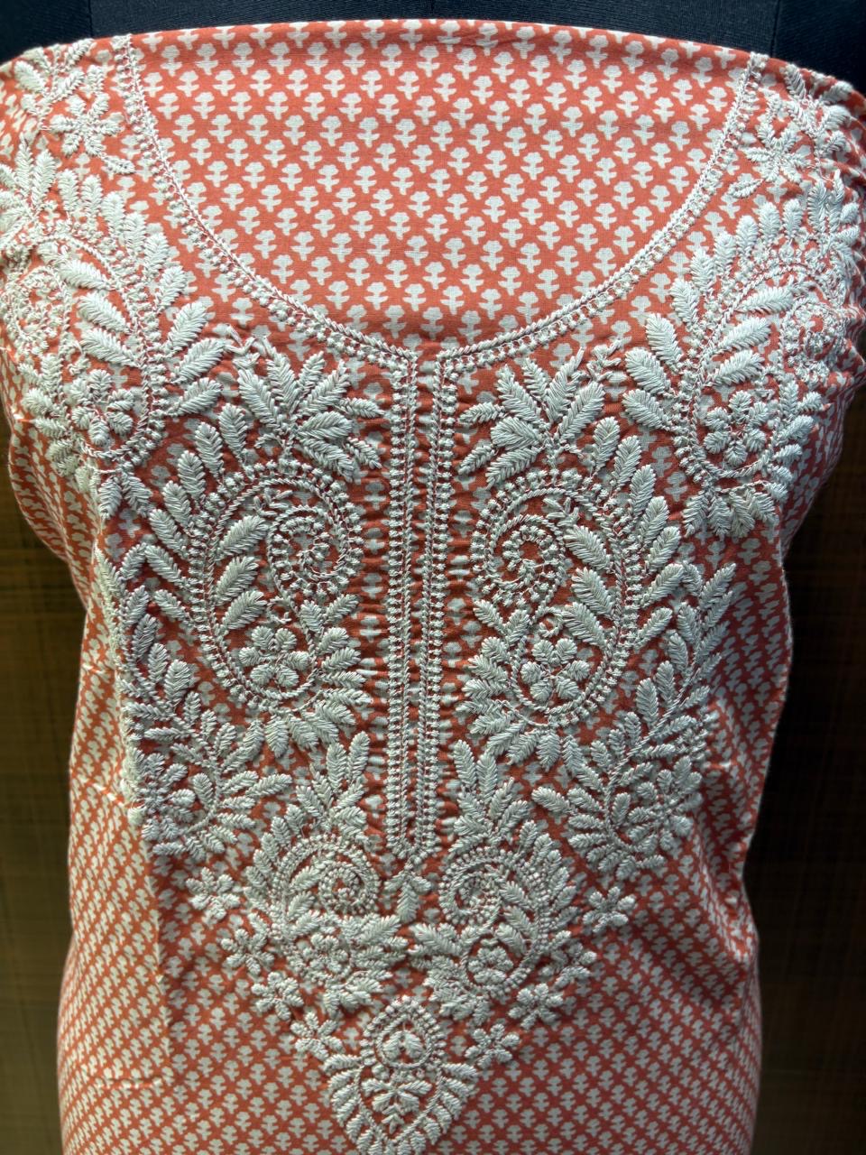 Pure Cotton Printed with Neck Embroidered & Printed Lower & Dupatta
