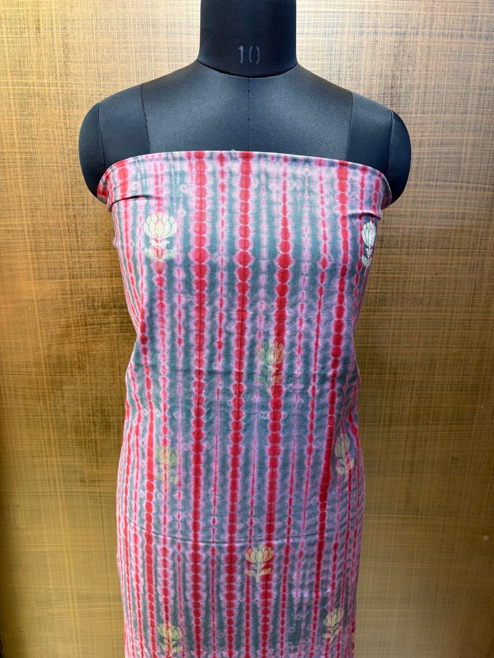 Tie-n-Dye Maheshwari Banarasi Suit