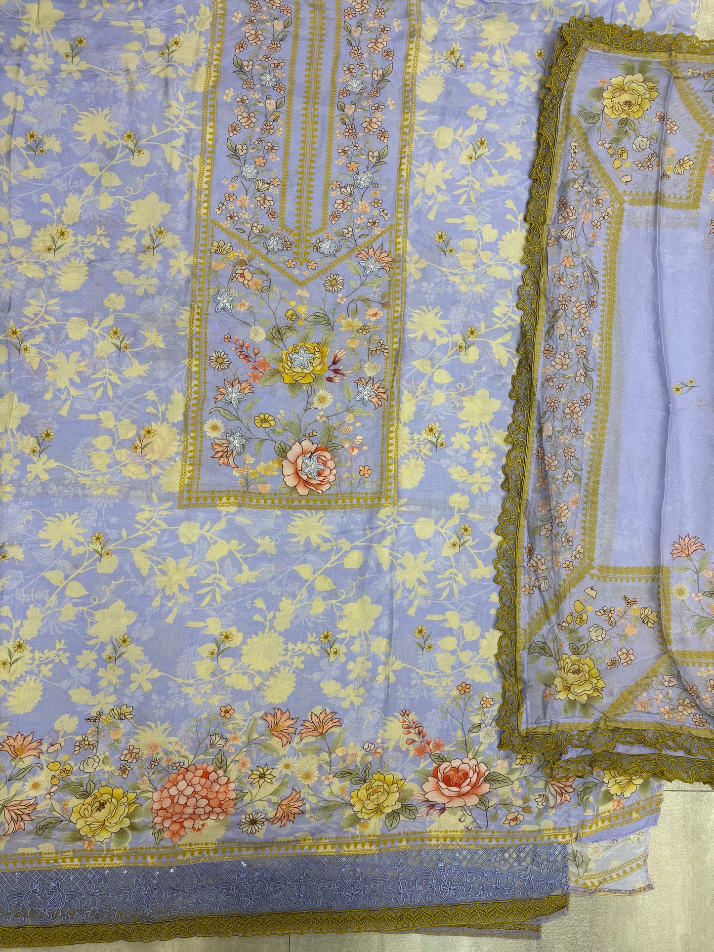 Muslin Designer Suit