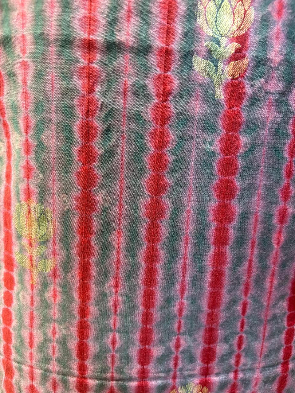 Tie-n-Dye Maheshwari Banarasi Suit
