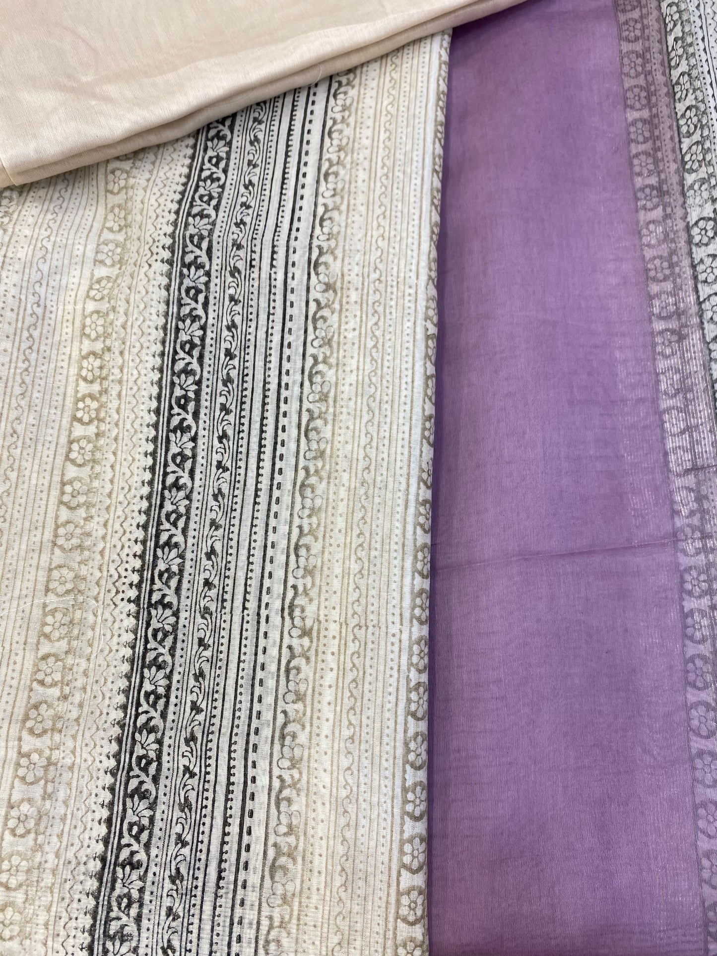 Pastel Pure Maheshwari Suit with PopColour