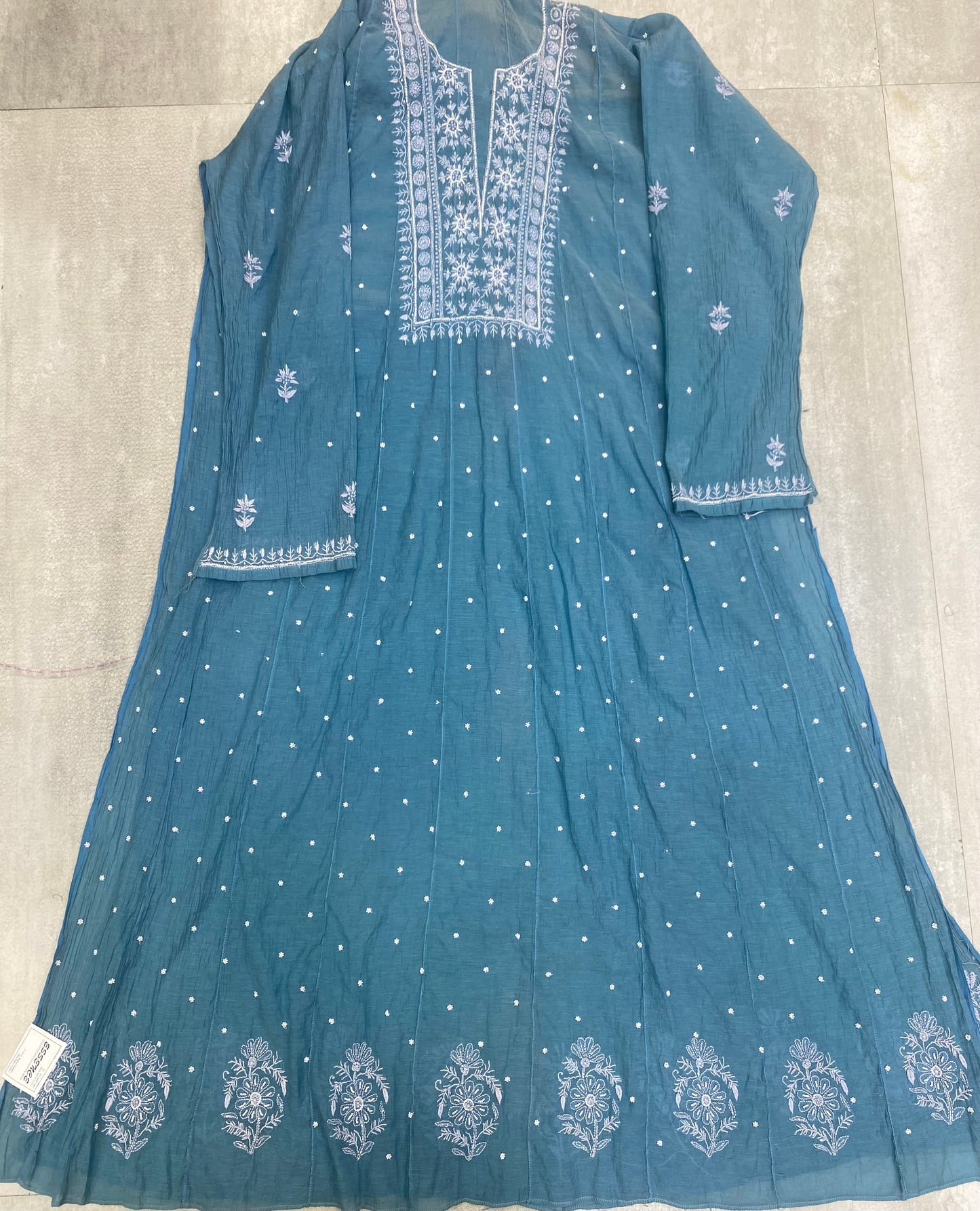 Mul Anarkali Embroidered suit