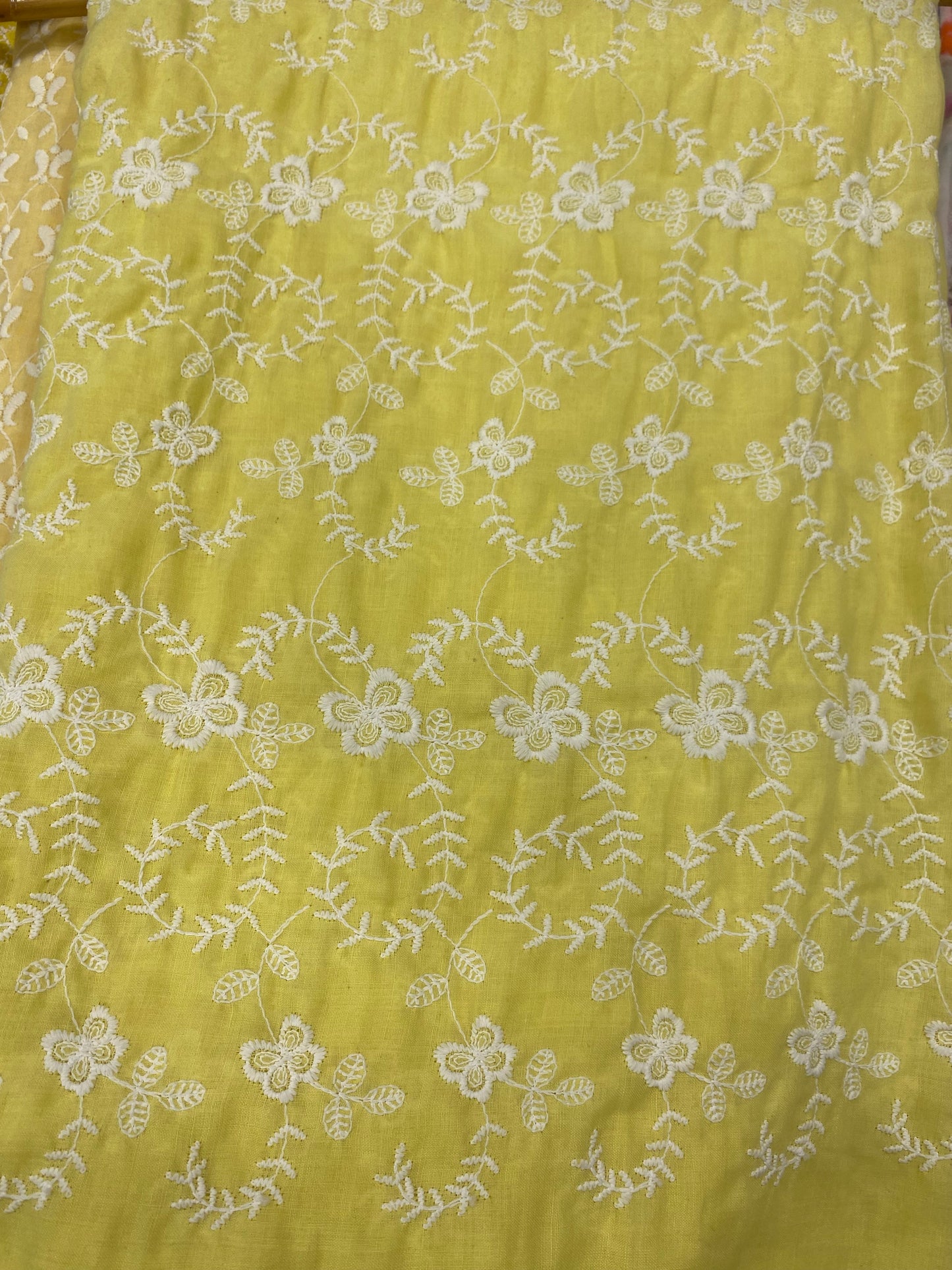Chikan Fabric for Kurti /Dress/ Top