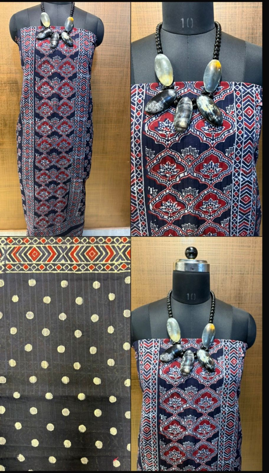 Cotton Ajrakh Print Kurtis