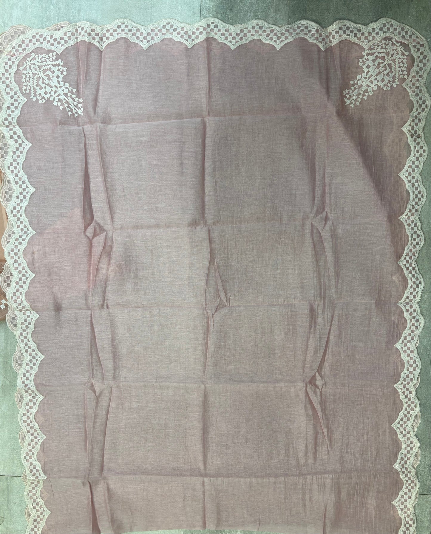 Mul Cotton Appliqué Suit