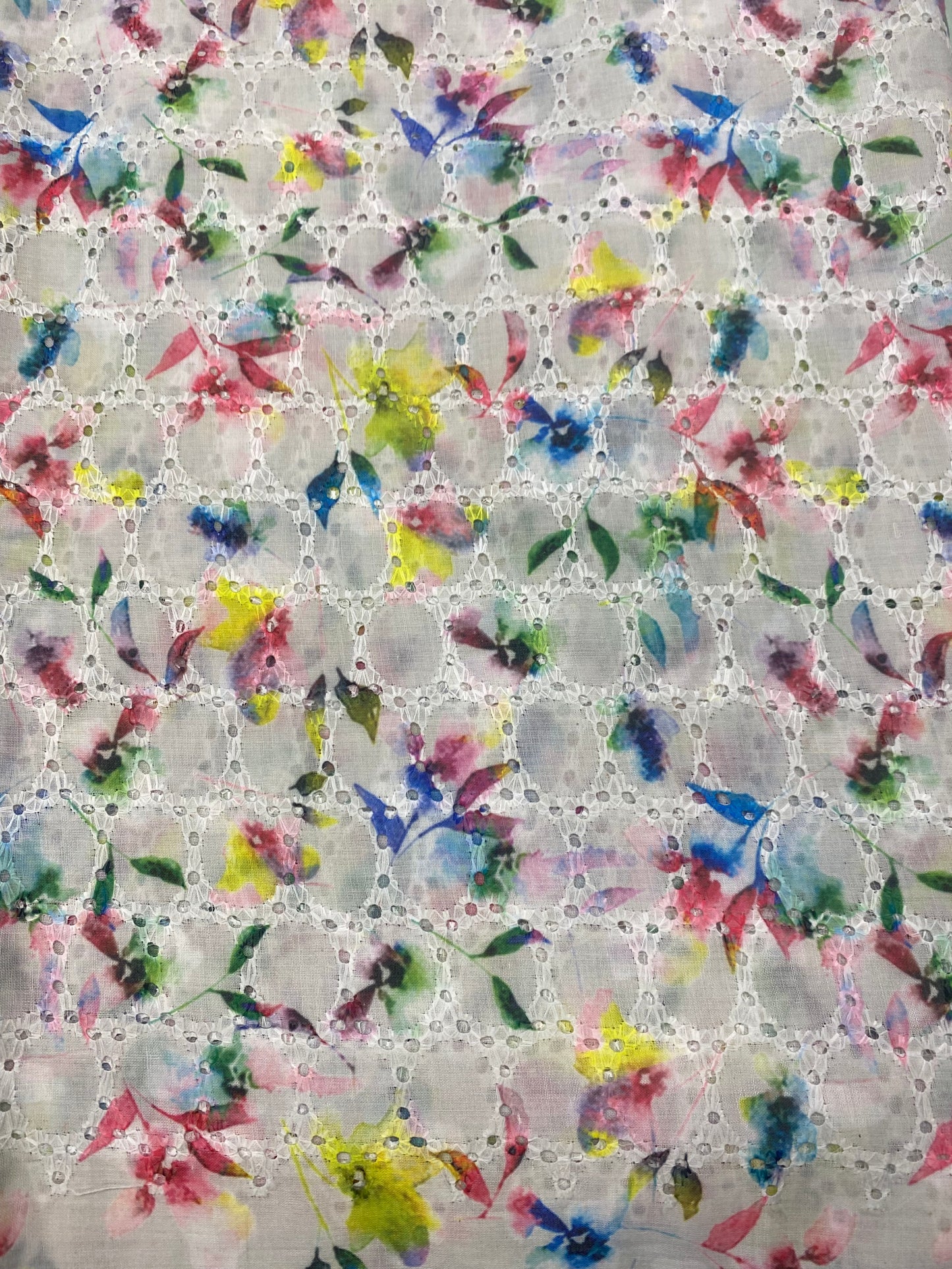 Chikan Fabric for Kurti /Dress/ Top