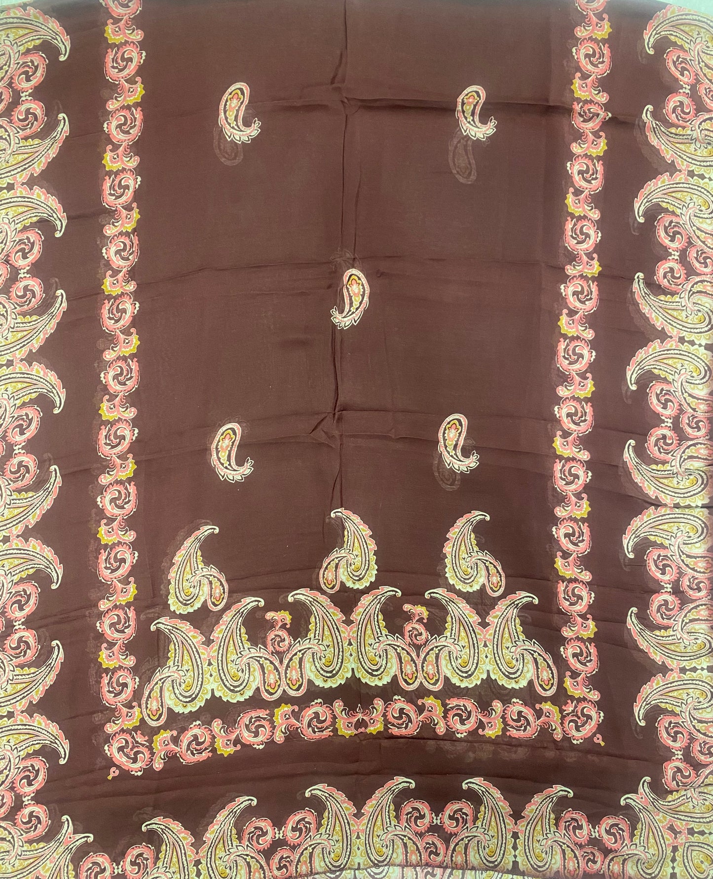 Corduroy paisleys Print suit