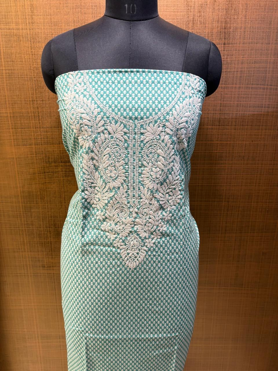 Pure Cotton Printed with Neck Embroidered & Printed Lower & Dupatta