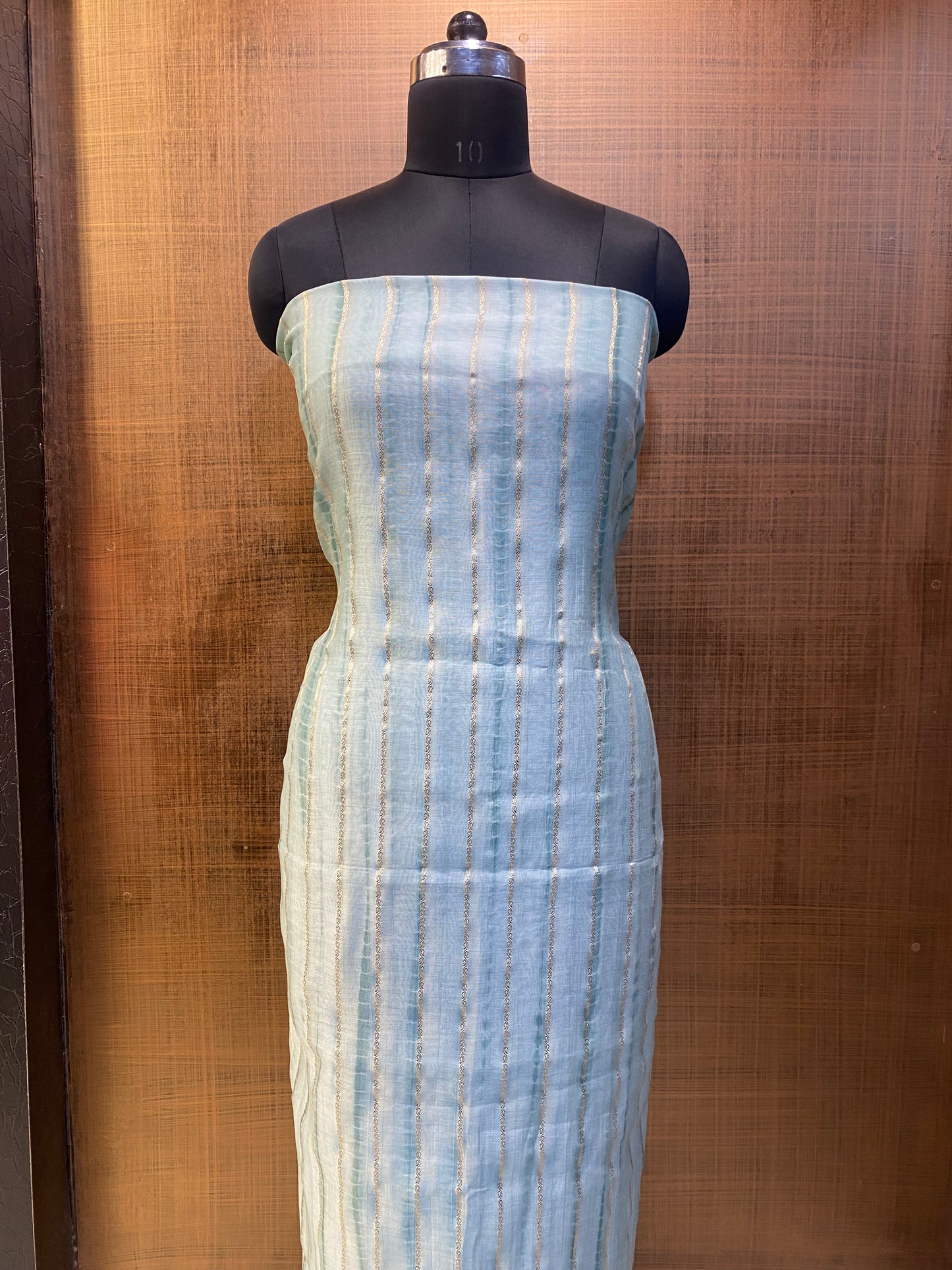 Maheshwari Sea Green Tie-d ye /Suit