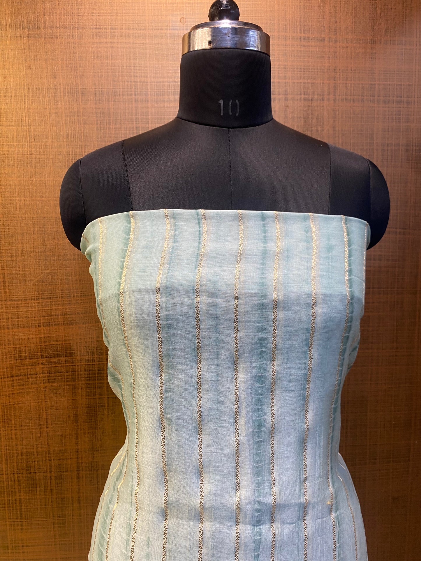 Maheshwari Sea Green Tie-d ye /Suit