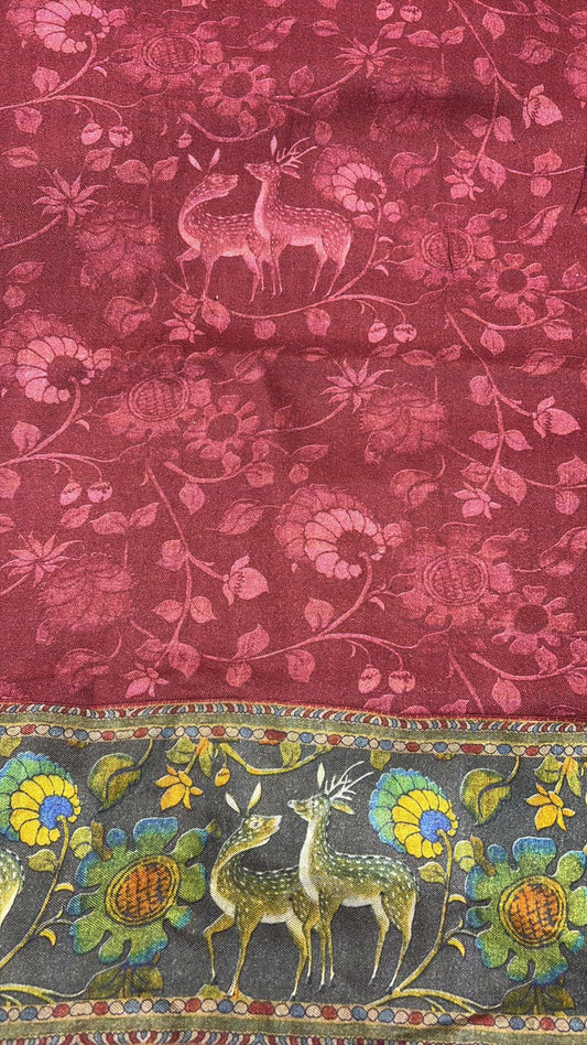Gaajri Pushmina Suit with Pushmina Dupatta