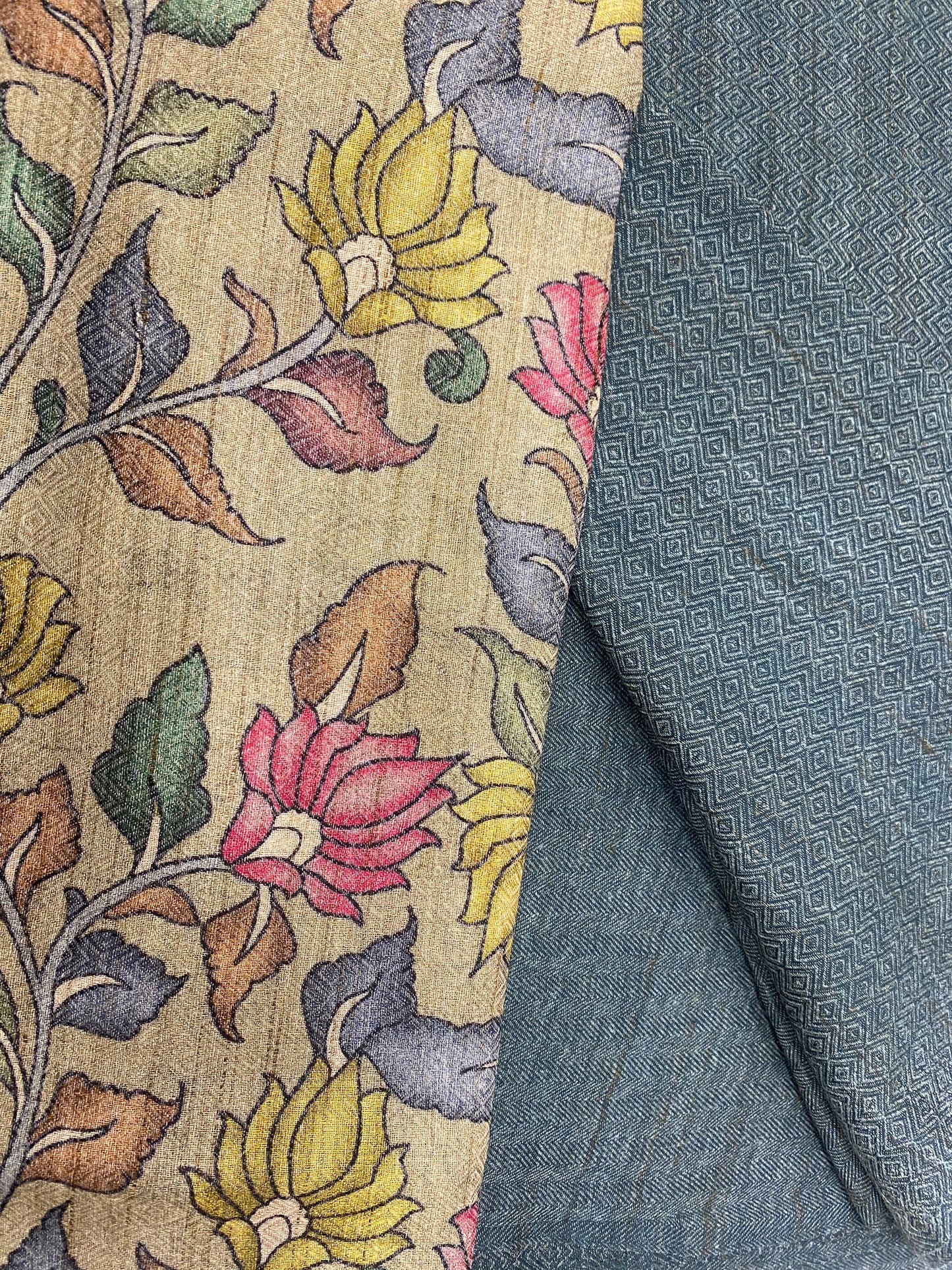 Pashmina Suit with Printed Pashmina Dupatta