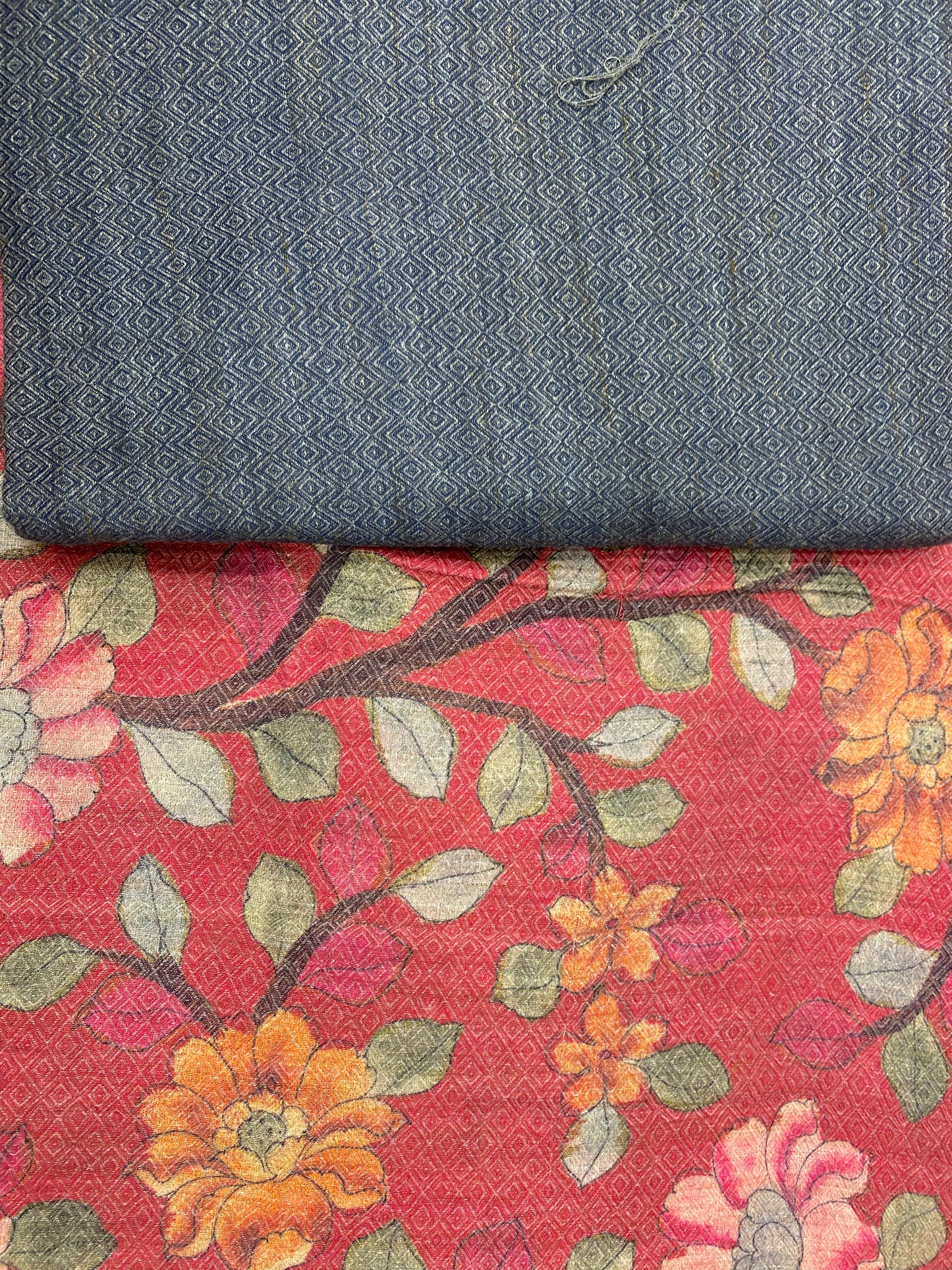 Pashmina Suit with Printed Pashmina Dupatta