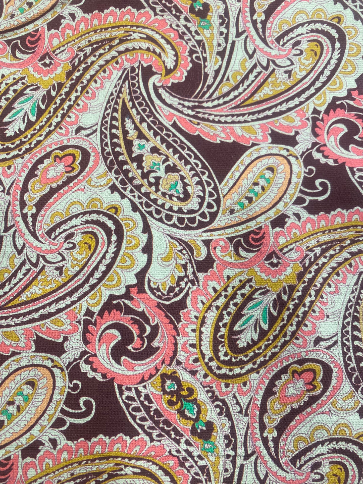 Corduroy paisleys Print suit